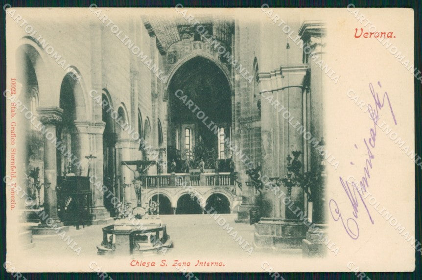 Verona Città Chiesa San Zeno cartolina XB2426 – fronte