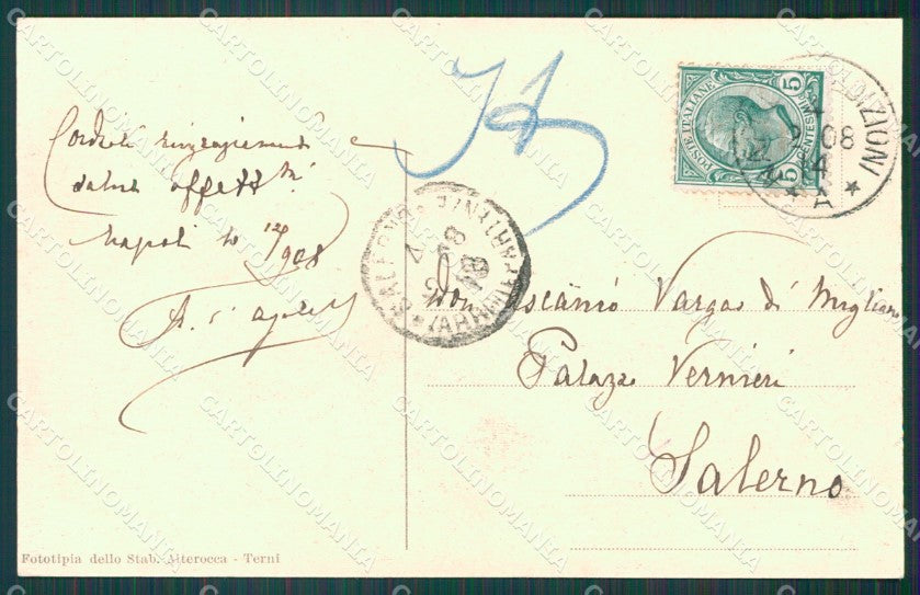 Frosinone Cassino Montecassino cartolina XB2438 – retro