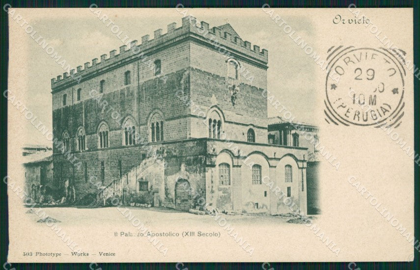 Terni Orvieto Palazzo Apostolico cartolina XB2447 – fronte