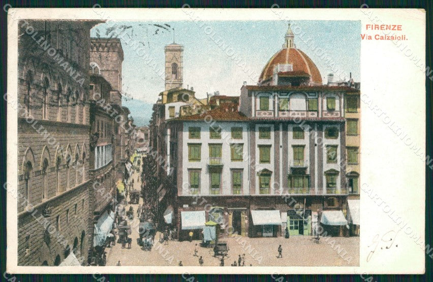 Firenze Città Carrozze cartolina XB2477 – fronte