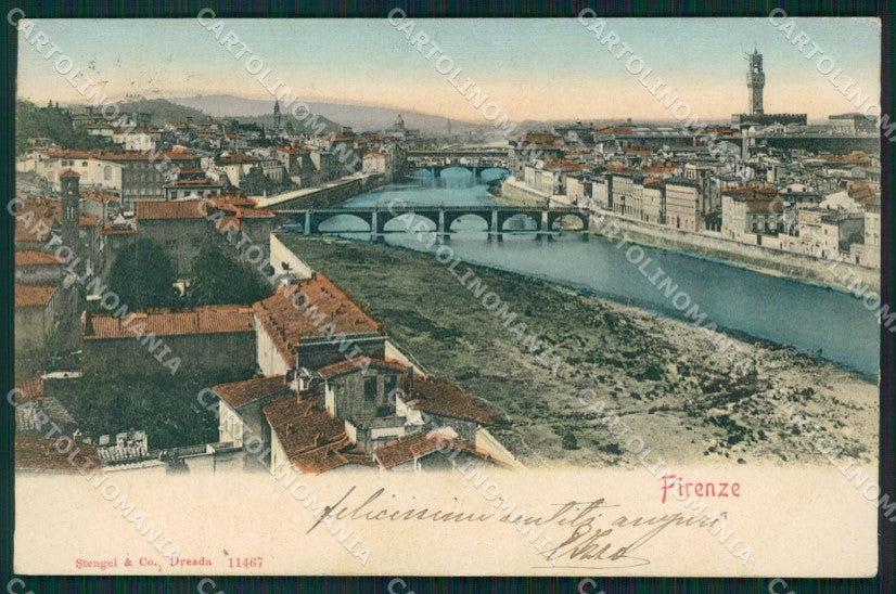 Firenze Città Lungarno cartolina XB2483 – fronte
