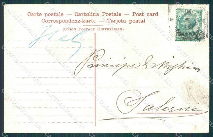 Salerno Amalfi Convento Cappuccini cartolina XB2526 – retro