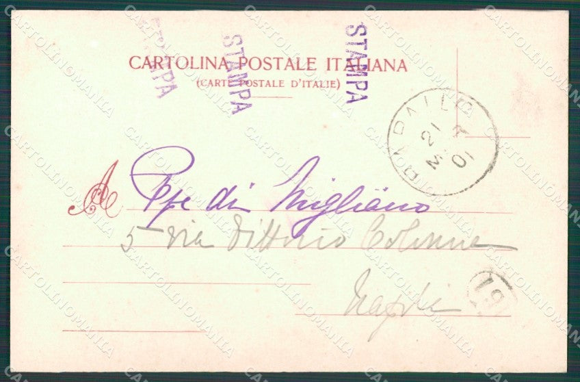 Genova Rapallo San Michele cartolina XB2539 – retro