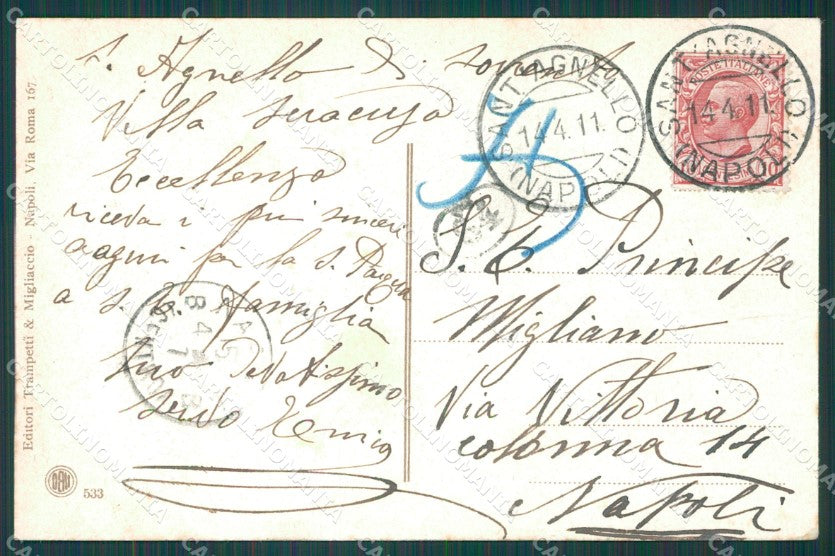 Napoli Sorrento cartolina XB2552 – retro