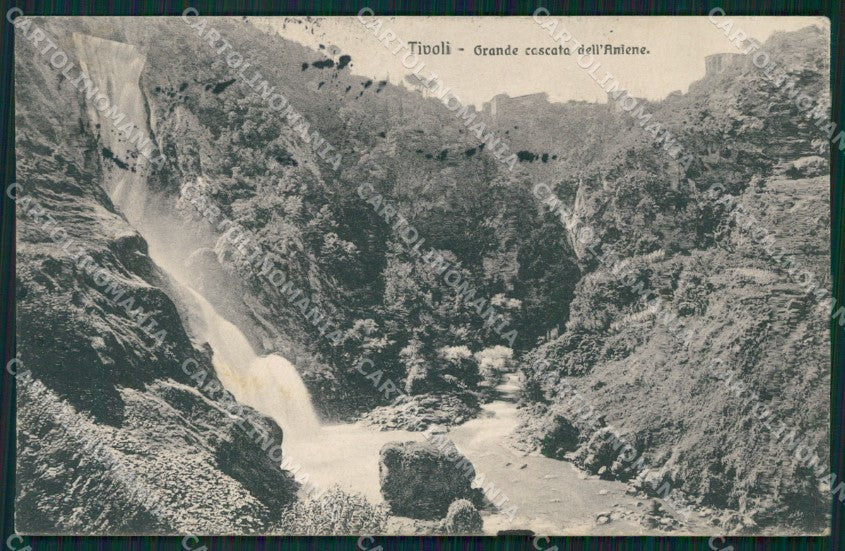 Roma Tivoli Cascata Aniene MACCHIE cartolina XB2570 – fronte
