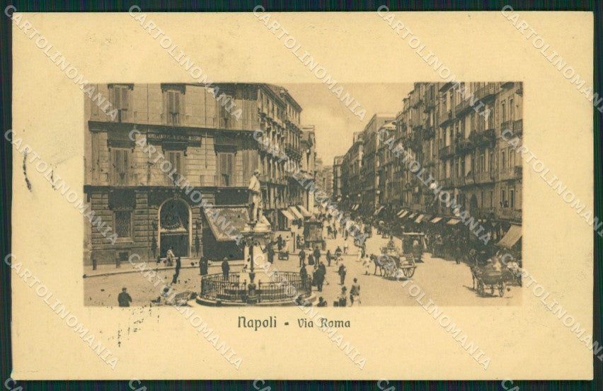 Napoli Città Carrozze cartolina XB2588 – fronte