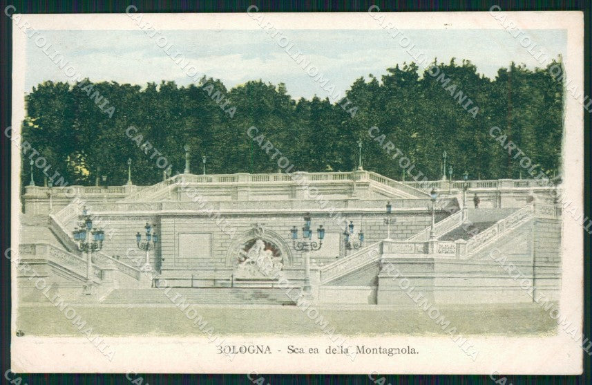 Bologna Città Scalea Montagnola cartolina XB2594 – fronte