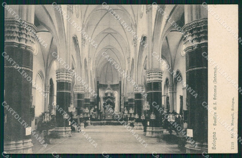 Bologna Città Basilica San Petronio PIEGHINA cartolina XB2595 – fronte