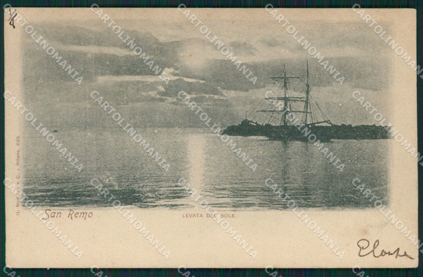 Imperia Sanremo Nave cartolina XB2603 – fronte