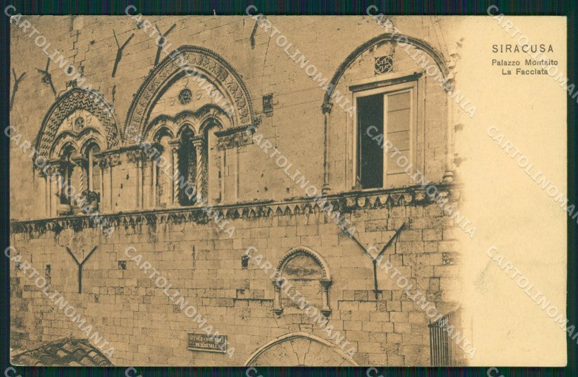 Siracusa Città Palazzo Montalto cartolina XB2607 – fronte