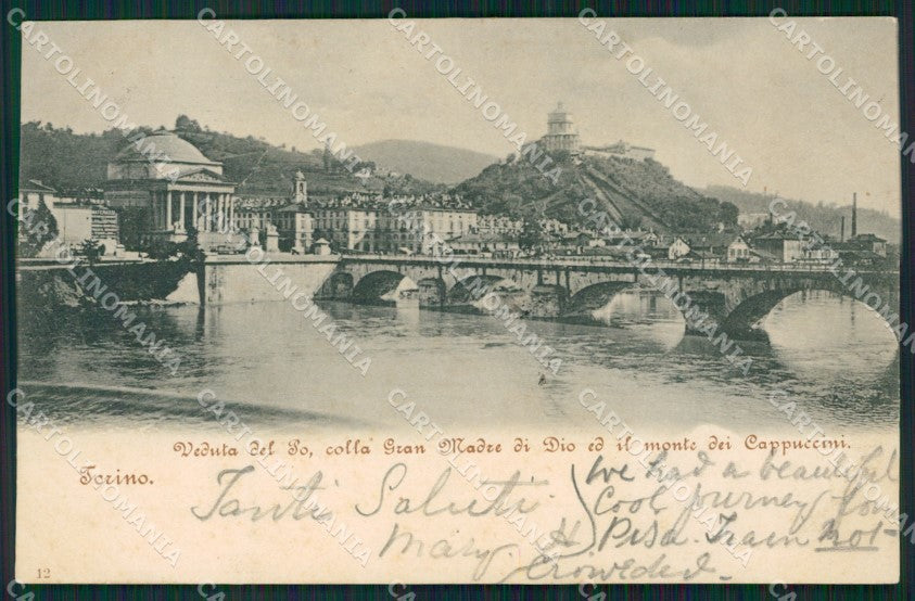 Torino Città Monte Cappuccini cartolina XB2632 – fronte