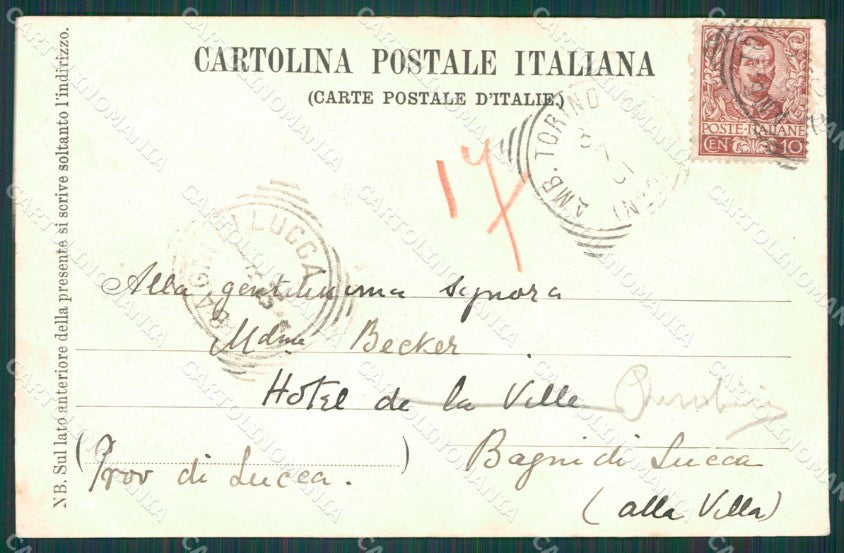 Torino Città Monte Cappuccini cartolina XB2632 – retro