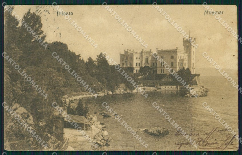 Trieste Città Miramare cartolina XB2637 – fronte