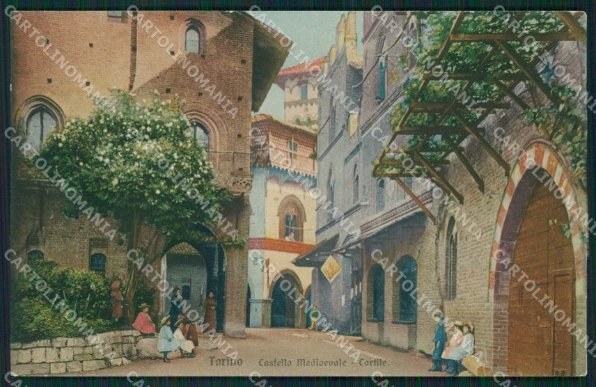 Torino Città Castello Medioevale cartolina XB2642 – fronte