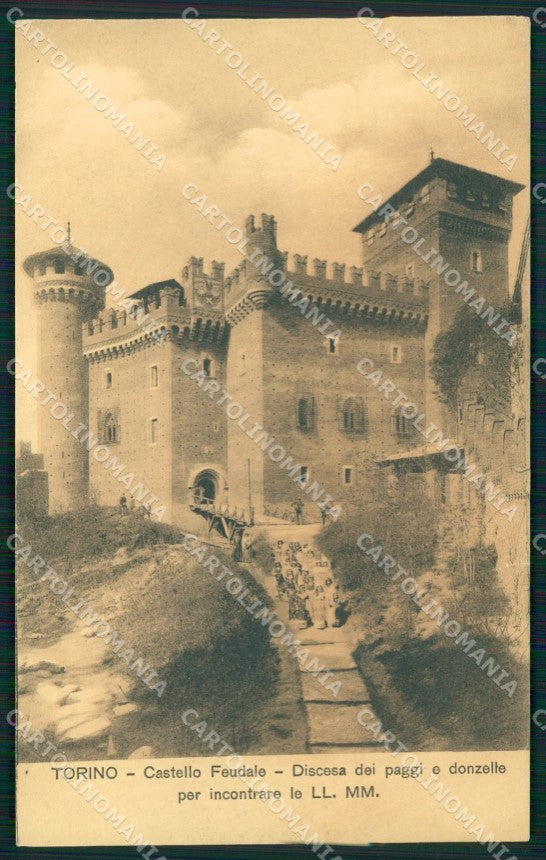 Torino Città Castello Feudale Costumi cartolina XB2649 – fronte