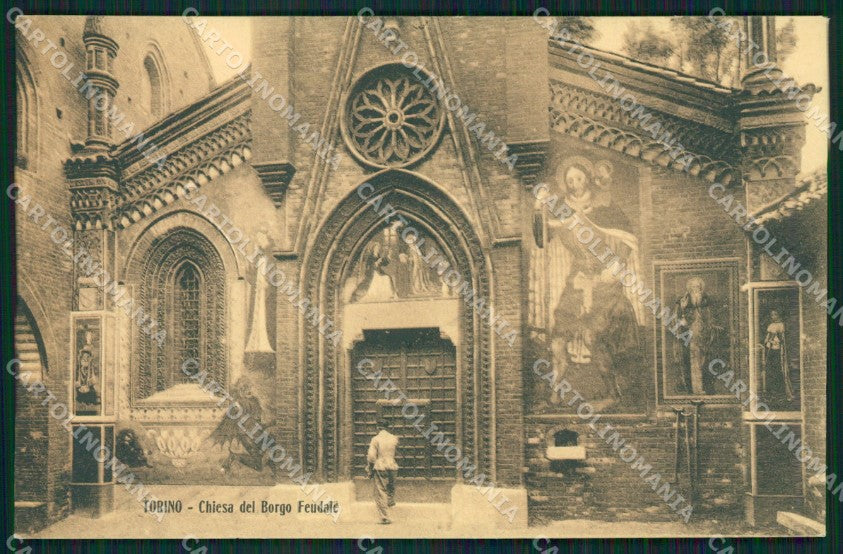 Torino Città Chiesa Borgo Feudale cartolina XB2665 – fronte