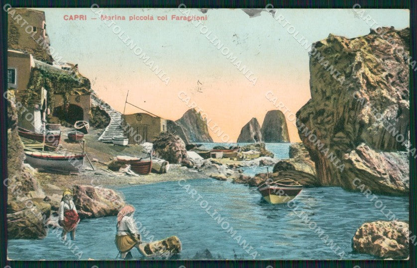 Napoli Capri Marina Piccola cartolina XB2679 – fronte