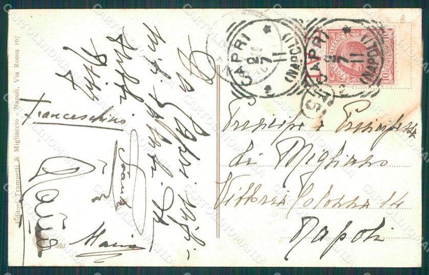 Napoli Capri Marina Piccola cartolina XB2679 – retro