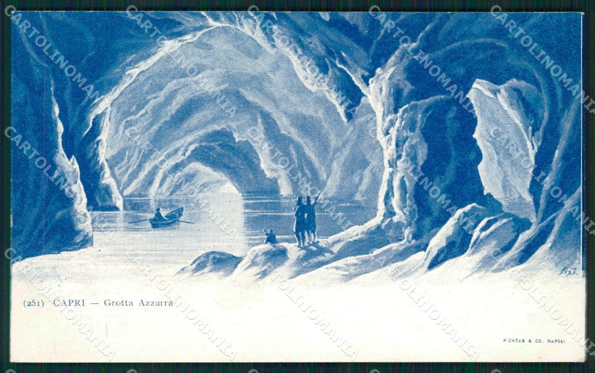 Napoli Capri Grotta Azzurra cartolina XB2680 – fronte