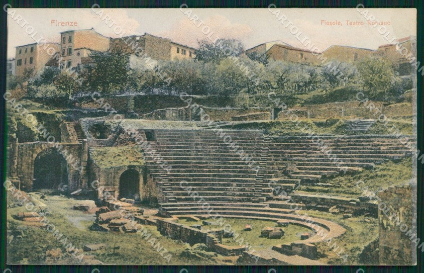 Firenze Città Fiesole Teatro Romano cartolina XB2733 – fronte
