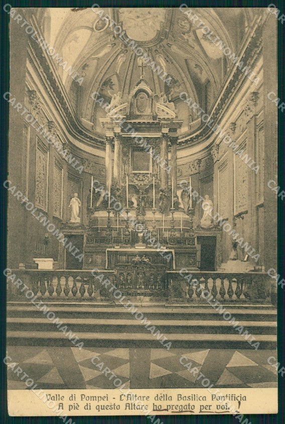 Napoli Pompei Basilica Pontificia di cartolina XB2763 – fronte
