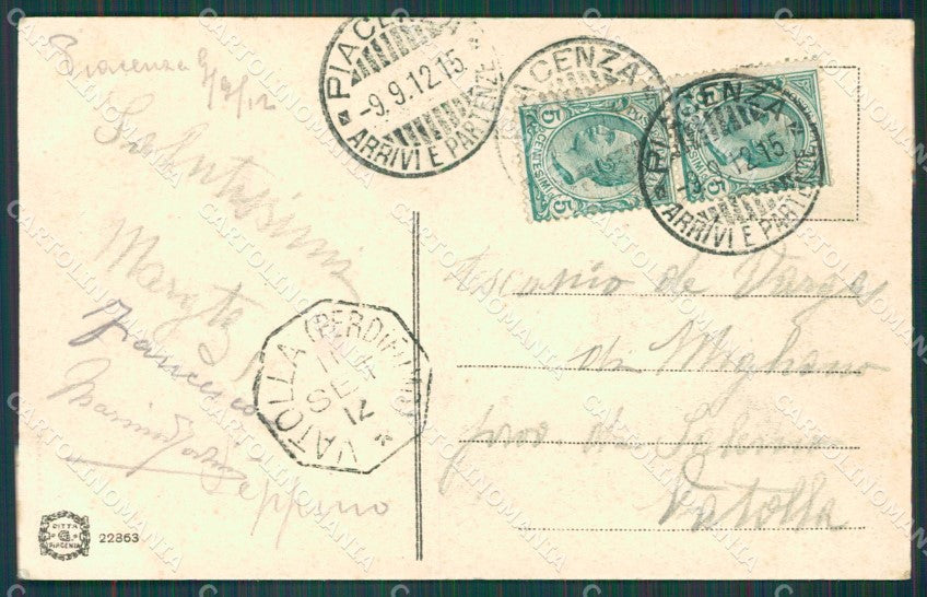 Piacenza Città ABRASA cartolina XB2785 – retro