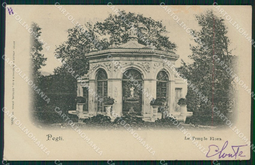 Genova Pegli Tempio Fiora ABRASA cartolina XB2792 – fronte