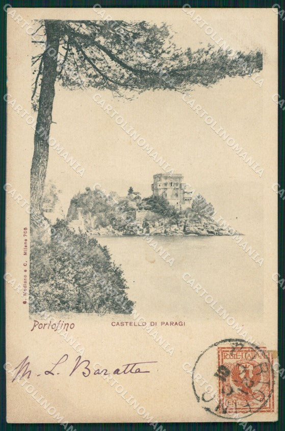 Genova Portofino Castello di Paraggi cartolina XB2793 – fronte