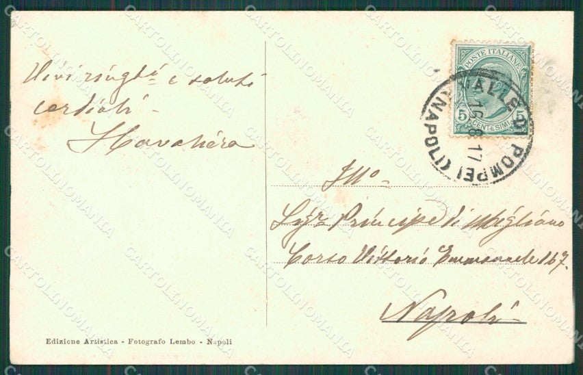 Napoli Pompei Casa di Pansa cartolina XB2798 – retro