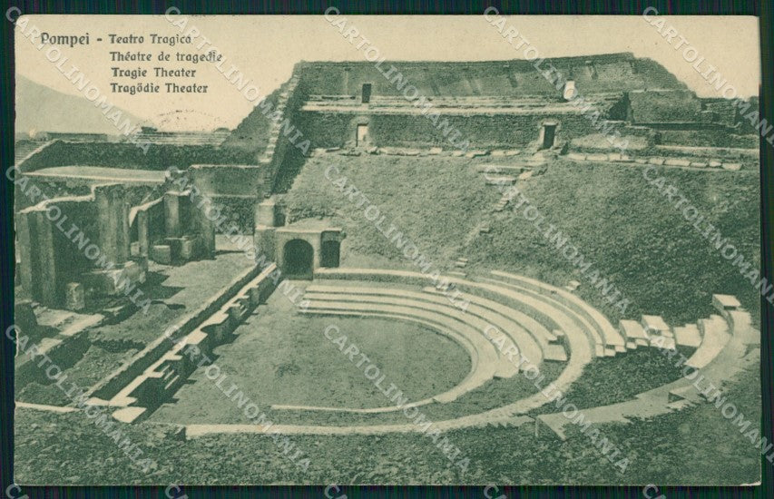 Napoli Pompei Teatro Tragico cartolina XB2800 – fronte