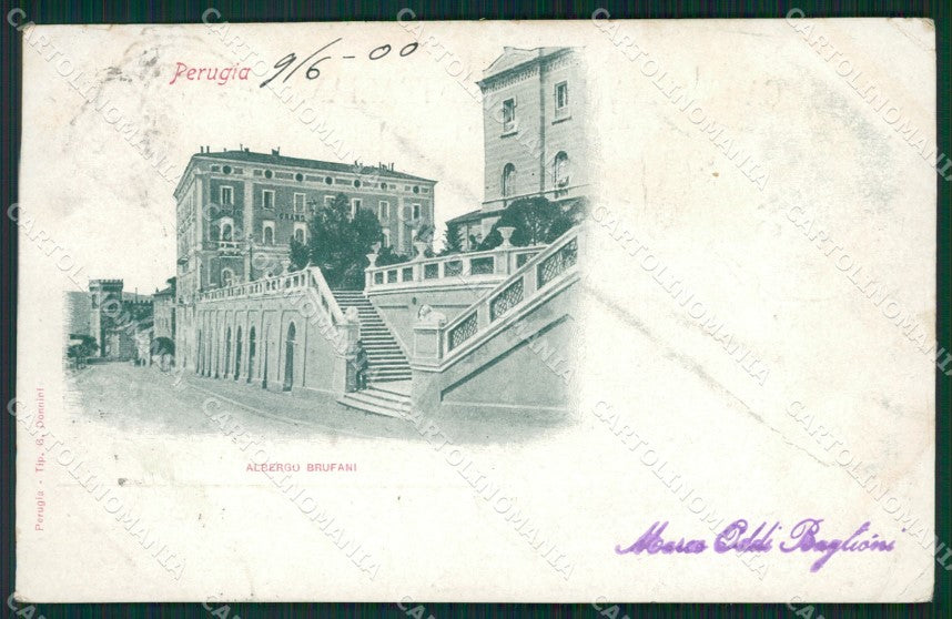 Perugia Città PIEGA cartolina XB2812 – fronte
