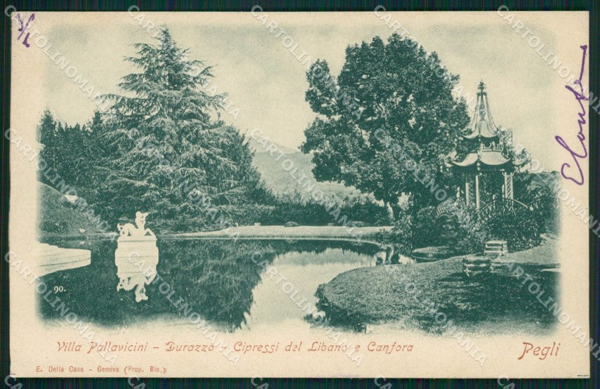 Genova Pegli Villa Pallavicini cartolina XB2825 – fronte