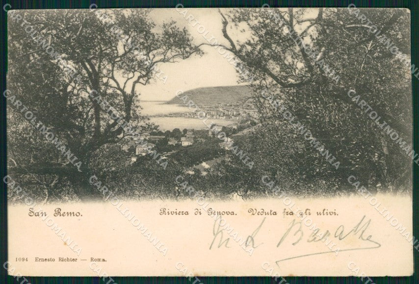 Imperia Sanremo STRAPPINI cartolina XB2836 – fronte