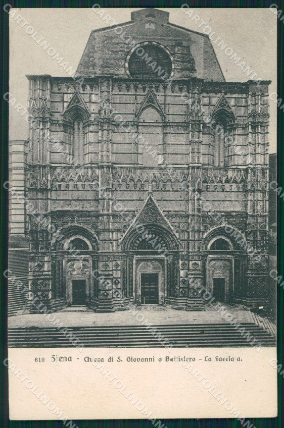 Siena Città Chiesa San Giovanni Battistero cartolina XB2844 – fronte
