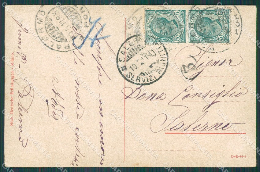 Palermo Città Monte Pellegrino cartolina XB2904 – retro
