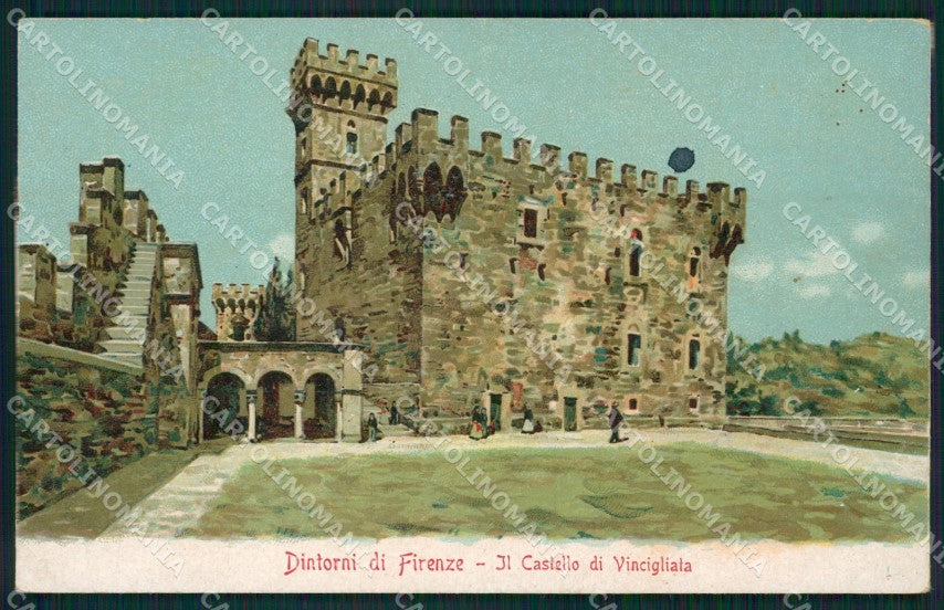 Firenze Fiesole Vincigliata Castello di MACCHIA cartolina XB2915 – fronte