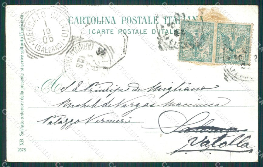 Napoli Città Villa Nazionale Fontana cartolina XB2919 – retro