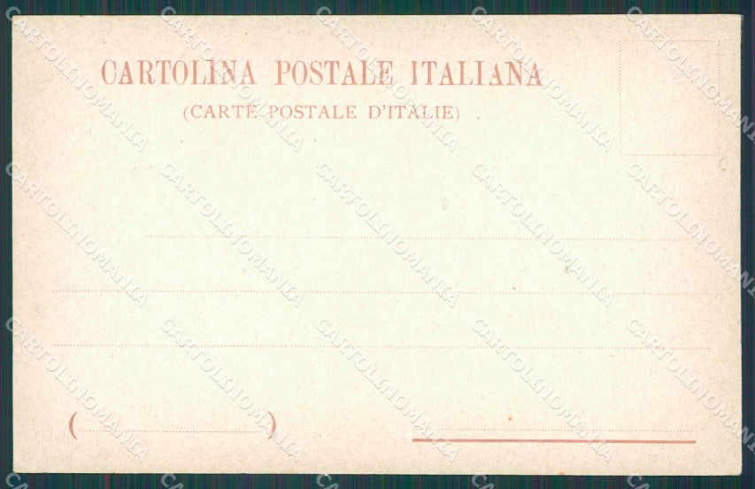 Napoli Città Villa Nazionale Vesuvio PIEGHINA cartolina XB2920 – retro