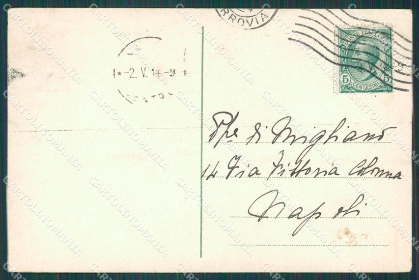 Palermo Città Monte Pellegrino Navi cartolina XB2927 – retro