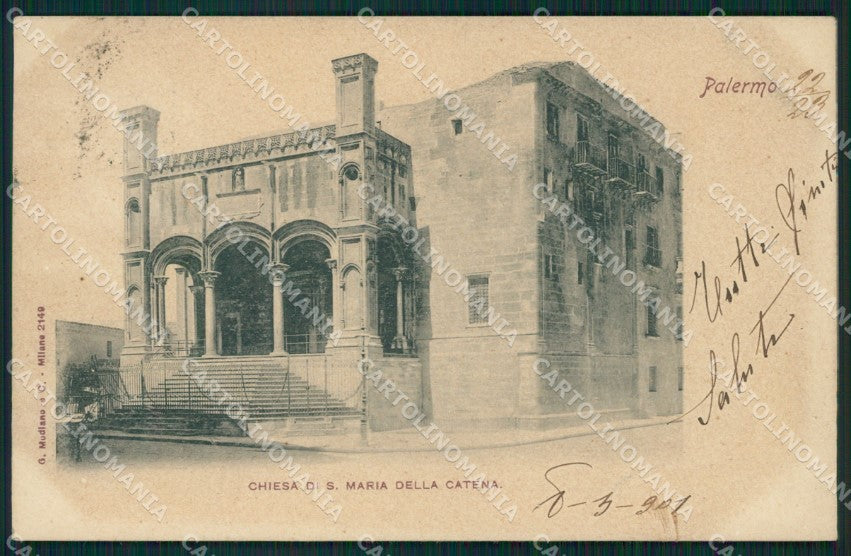 Palermo Città Chiesa Santa Maria della Catena cartolina XB2949 – fronte