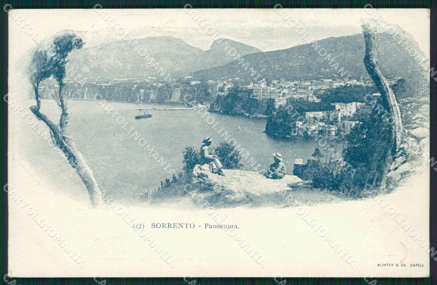 Napoli Sorrento PIEGA cartolina XB2971 – fronte