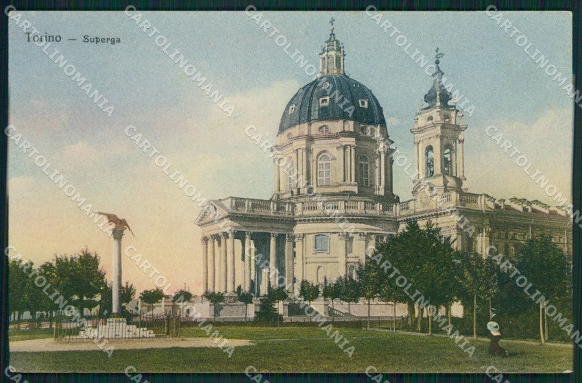 Torino Superga Basilica cartolina XB2980 – fronte