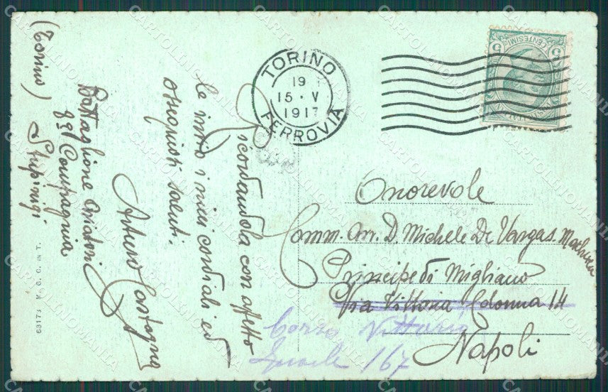 Torino Superga Basilica cartolina XB2981 – retro