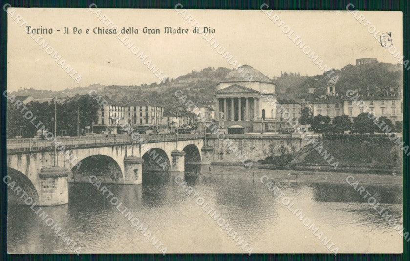 Torino Città Chiesa Gran Madre di Dio cartolina XB2983 – fronte
