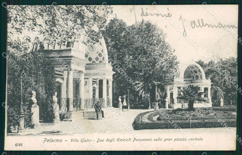 Palermo Città Villa Giulia cartolina XB3016 – fronte