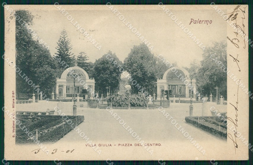 Palermo Città Villa Giulia cartolina XB3018 – fronte