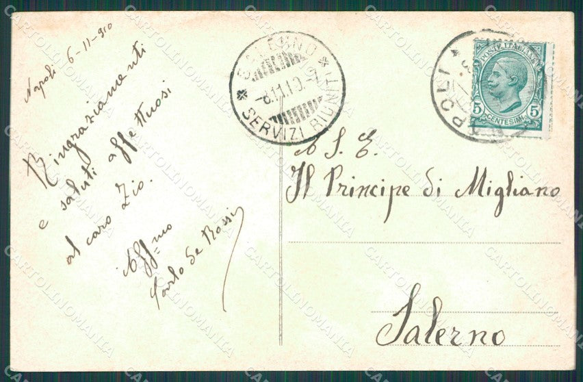 Napoli Città PIEGA cartolina XB3024 – retro