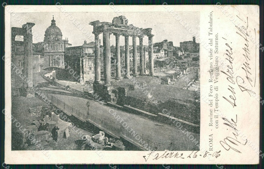 Roma Città Rovine Foro Romano cartolina XB3030 – fronte
