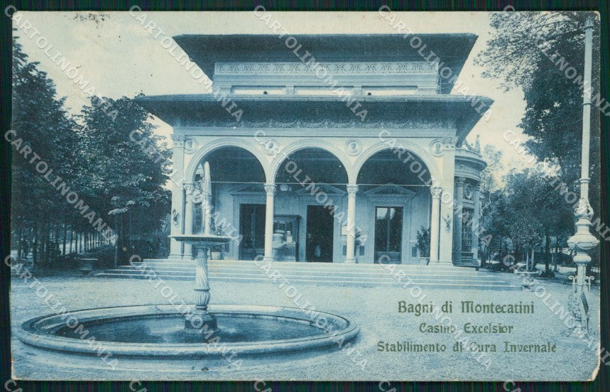 Pistoia Montecatini Bagni di cartolina XB3077 – fronte