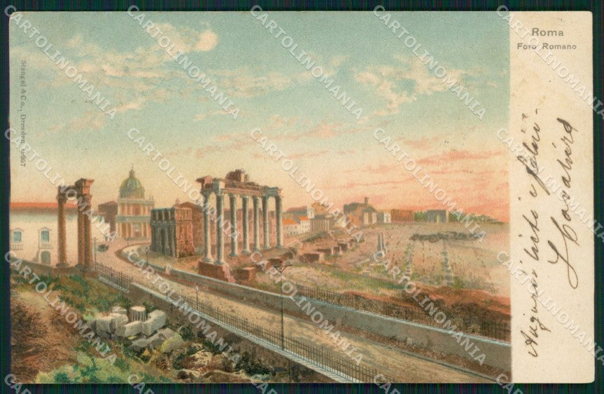 Roma Città Foro Romano MACCHIA cartolina XB3111 – fronte